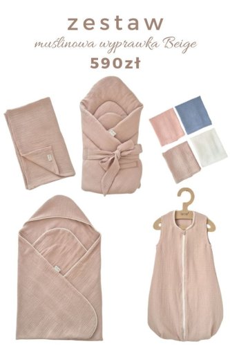 muślinowa wyprawka beige dla niemowlaka.jpg
