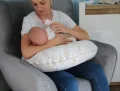 poduszka do karmienia - wzór grain - kolor beżoyw - poduszla rogal dla mamy.jpg