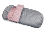 Śpiworek do wózka 110cm Stars & Minky Fur Blush